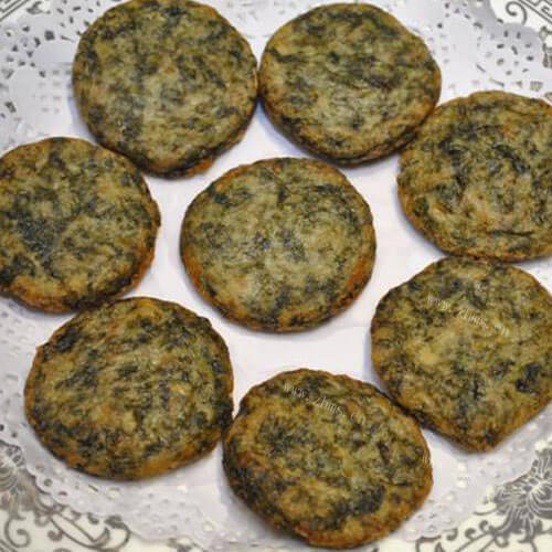 家常土豆鲜虾海苔饼