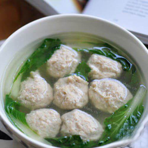 美味荸荠肉丸汤