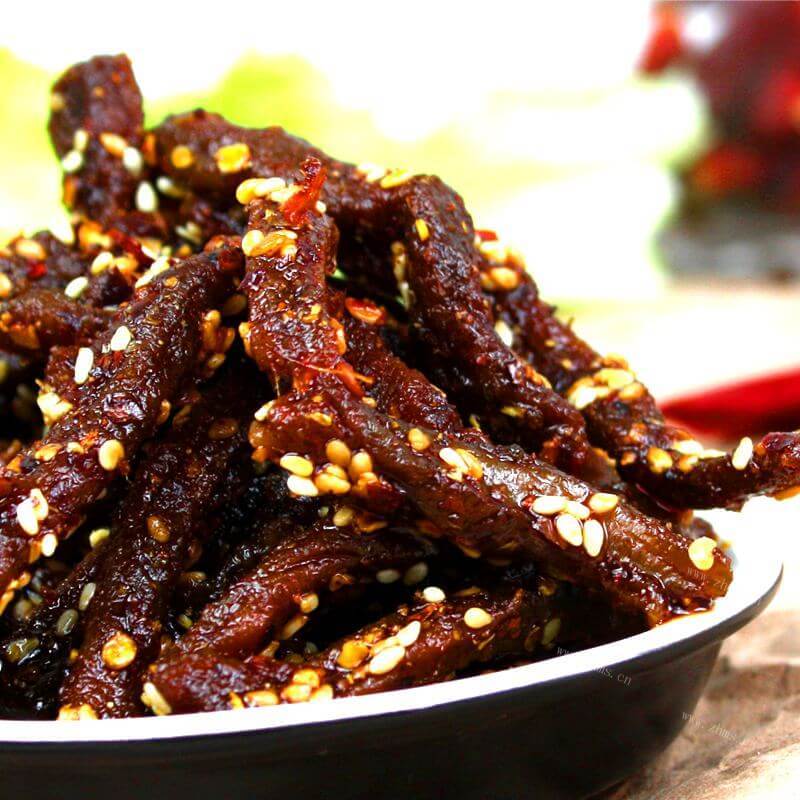 美味的椒香麻辣牛肉