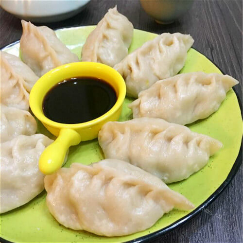 美味的麦穗三鲜水饺