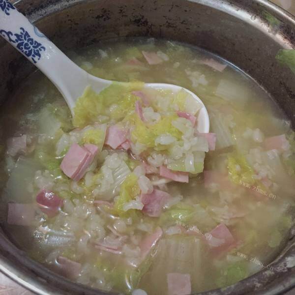 美味火腿白菜粥