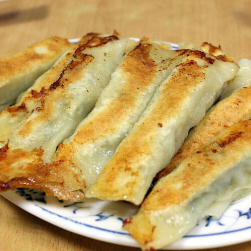美味的老虎爪锅贴饺子