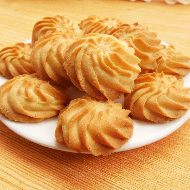自制奶香咸甜酥酥原味曲奇