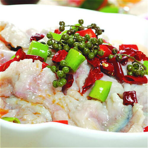 美味的鲜花椒鱼片