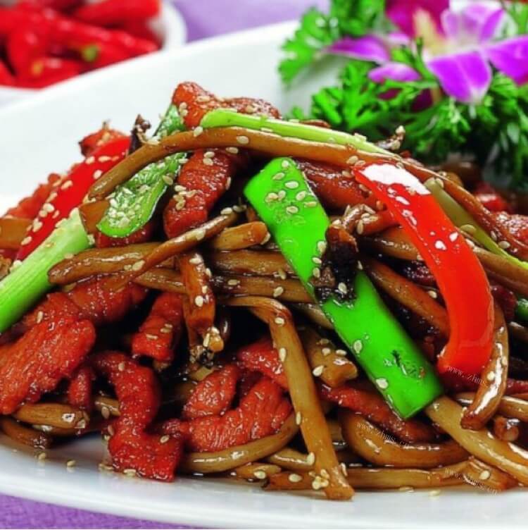 蚝油茶树菇牛柳