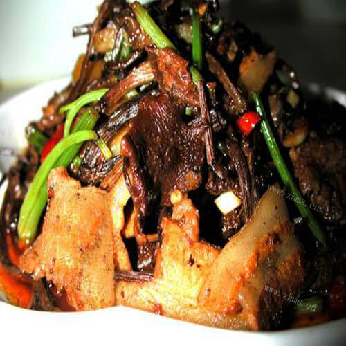 美味的瓜圃豆豉焖肉
