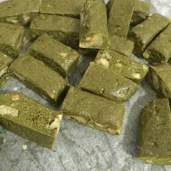 美味的棉花糖版抹茶花生牛轧糖