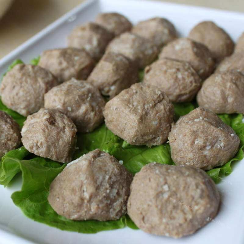 美味的牛肉丸萝