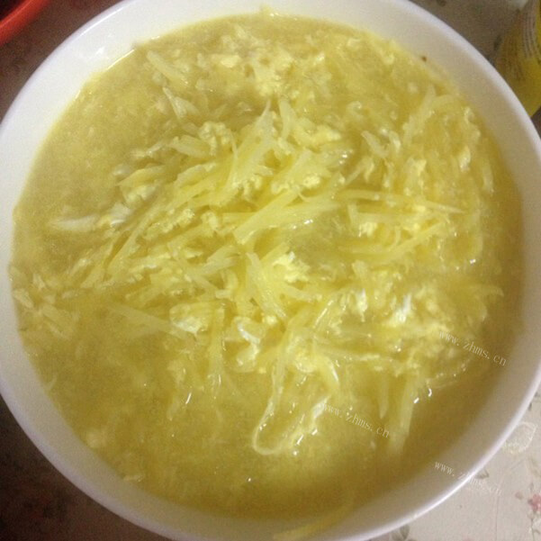 美味的土豆丝鸡蛋汤