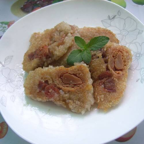 自制鸡蛋煎粽子