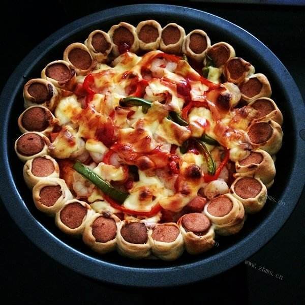 美味的鲜虾蛋筒