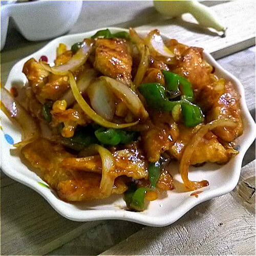 美味煎龙利鱼洋葱