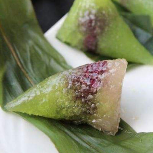 香糯甜口抹茶蜜红豆水晶粽
