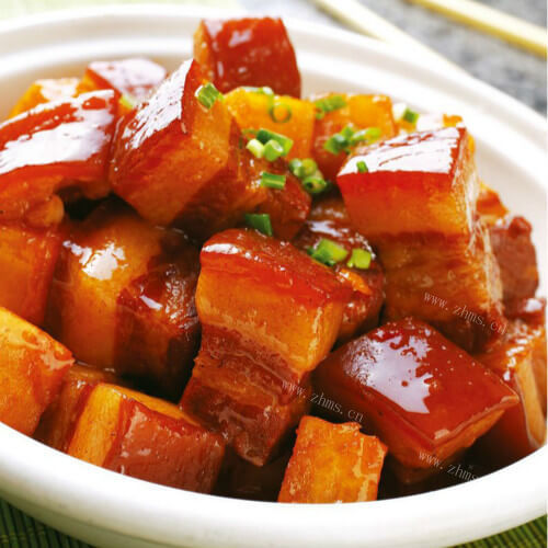自制少油红烧肉 