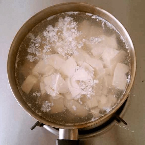 家常菜肉沫豆腐做法图解2)