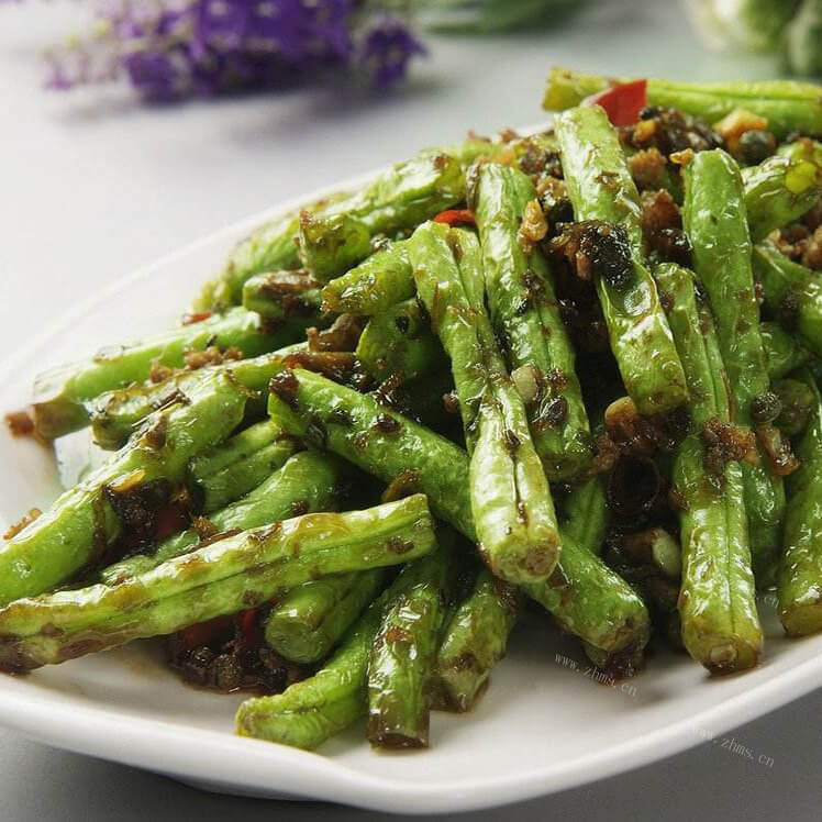 好吃的油炸四季豆