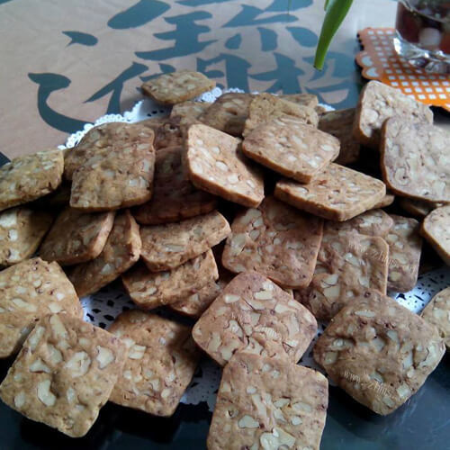 酥脆红糖核桃脆饼