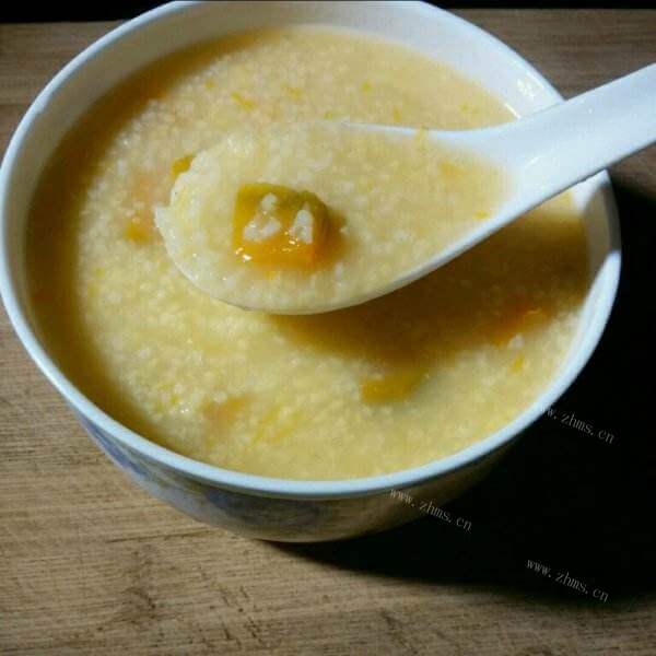 咸香萝卜花生小米粥
