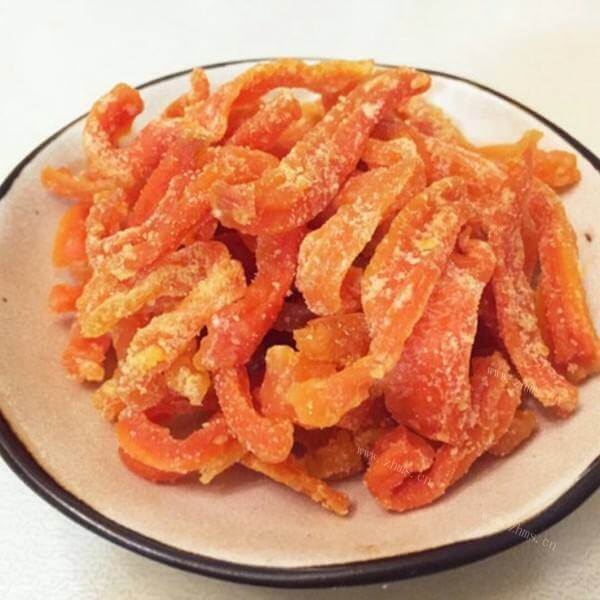 美味的红萝卜果脯