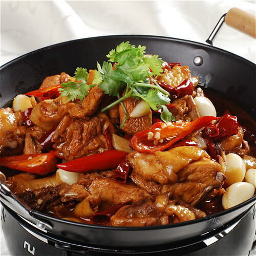 家常干锅鸡肉