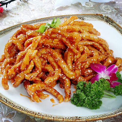 美味的干煸红萝卜