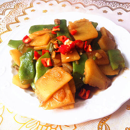 好吃的土豆炖扁芸豆