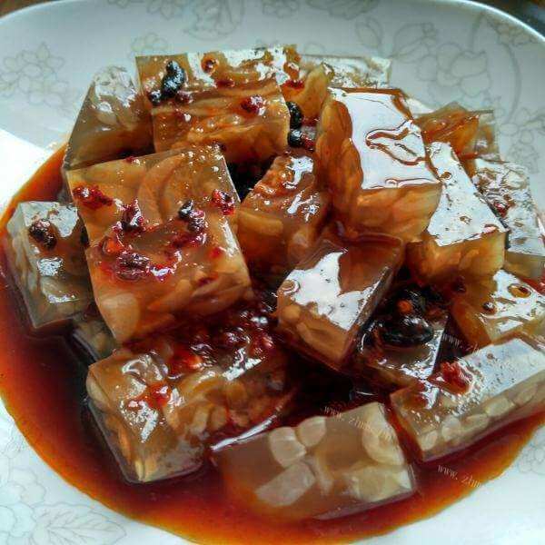 凉拌水晶皮冻