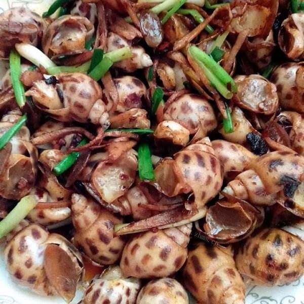 入味的爆炒花螺