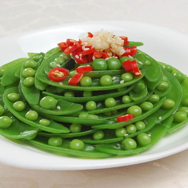 美味的三色甜豆