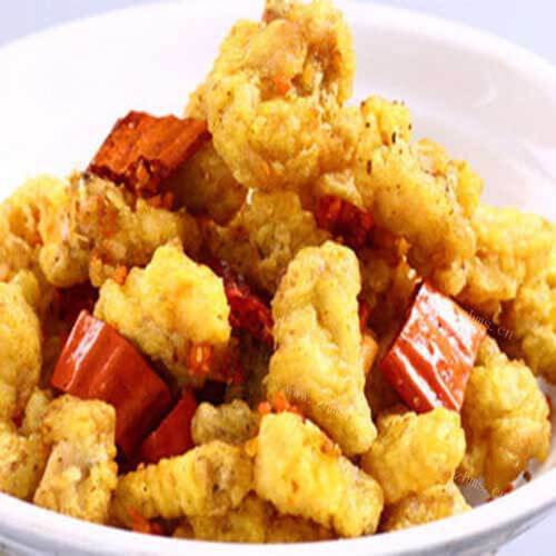 美味椒盐牛蛙