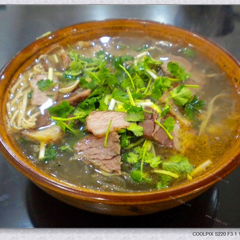 好吃的艾草牛肉汤_宝宝版