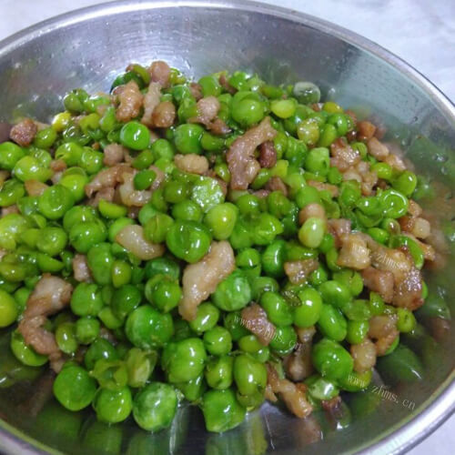 美味的甜豆豆肉沫