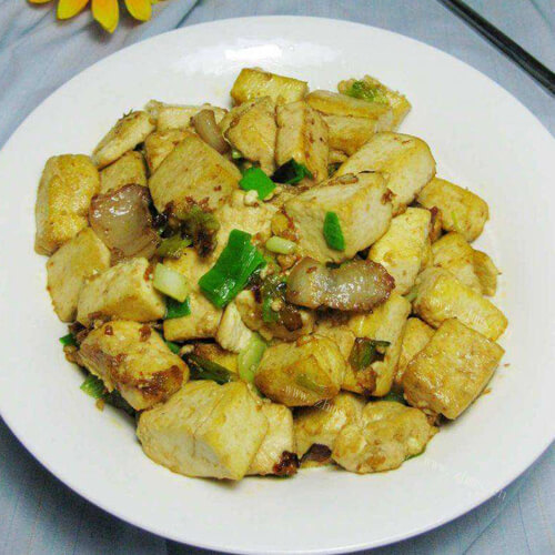 好吃的干煸油炸豆腐