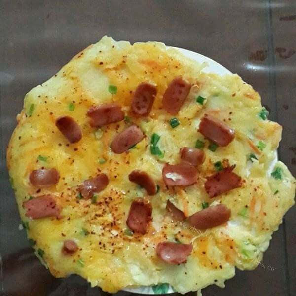 可口葱香豆腐蛋糊饼