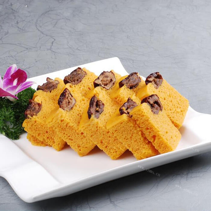 好吃的南瓜芸豆发糕