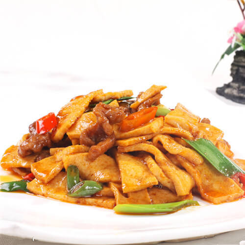 美味的爽口豆腐片