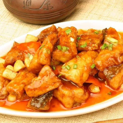 美味的北方红烧鱼 