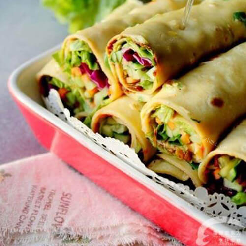 香香的葱油卷饼