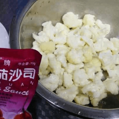 家常菜番茄菜花做法图解1)