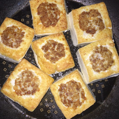 好吃的茄汁干贝松仁酿豆腐