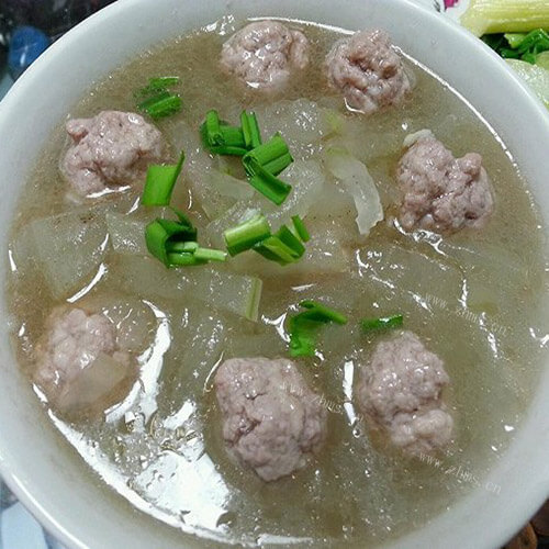 润肠的冬瓜肉丸汤