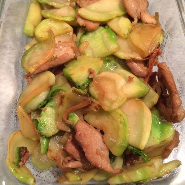 美味的儿菜炒肉