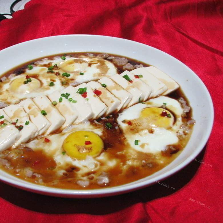 美味的肉泥蒸鸡蛋