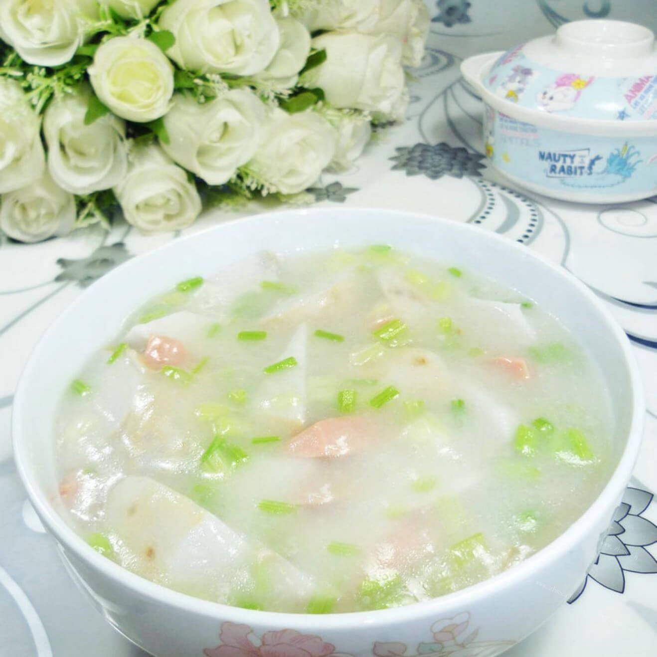 营养鲜嫩芹菜米鱼羹