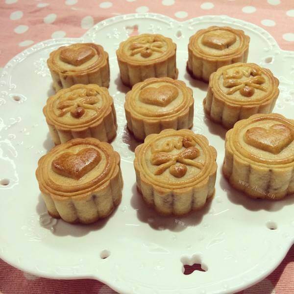 自制广式蔓越莓蛋黄月饼