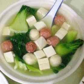 美味冬瓜丸子豆腐汤