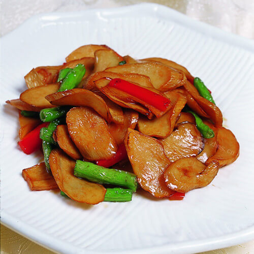 美味干煸杏鲍菇
