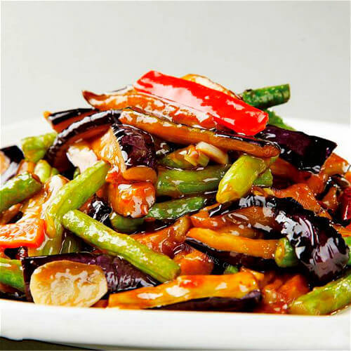 美味豇豆烩茄子