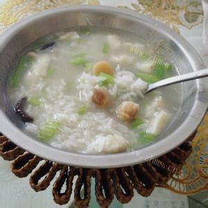 好吃的瘦肉枸杞叶瑶柱粥
