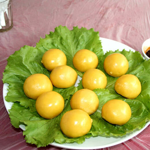 自制黄米面粘豆包 